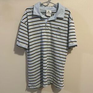 Lacoste Youth Striped Polo. Size 16 See Measurements
